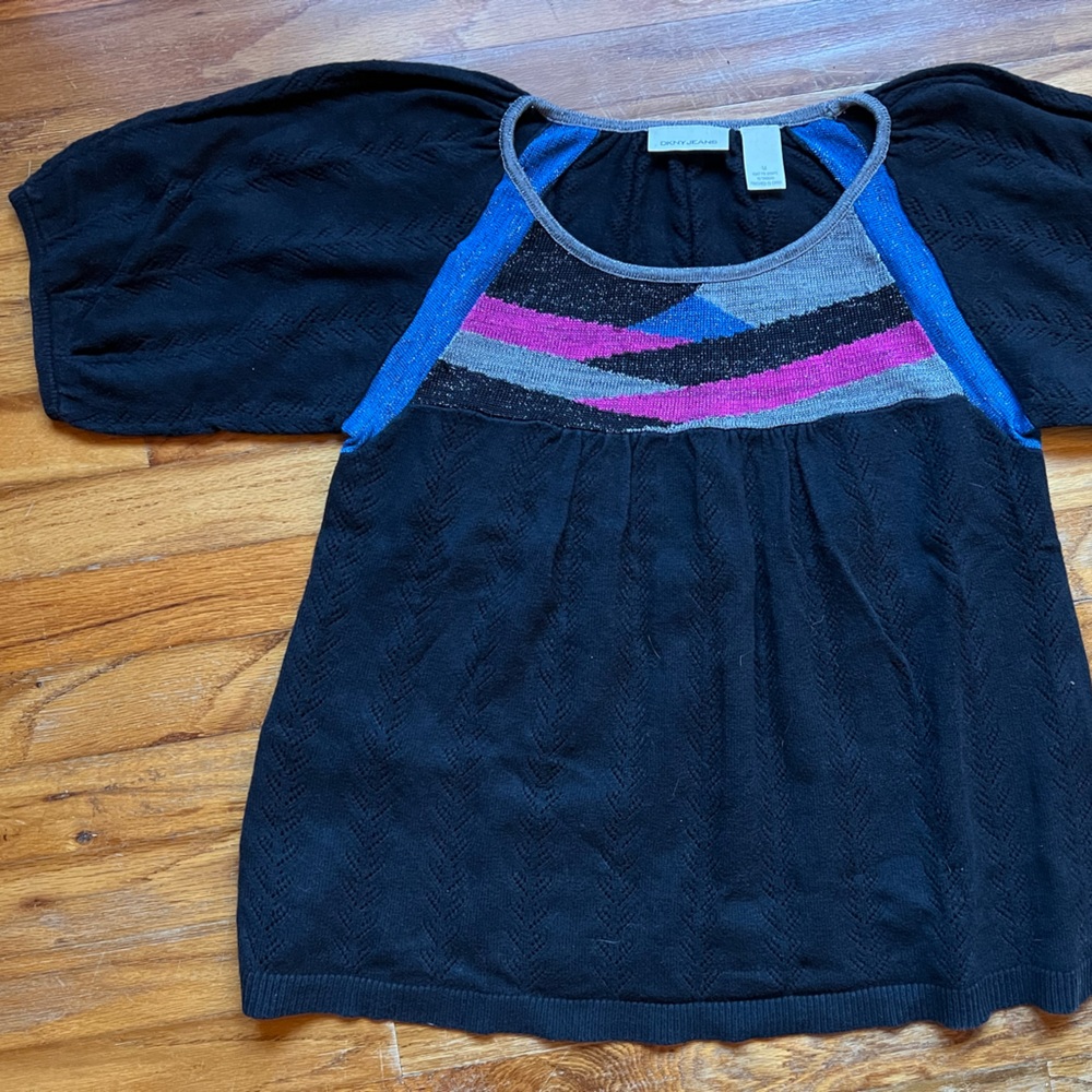 DKNY shirt sleeved sweater.